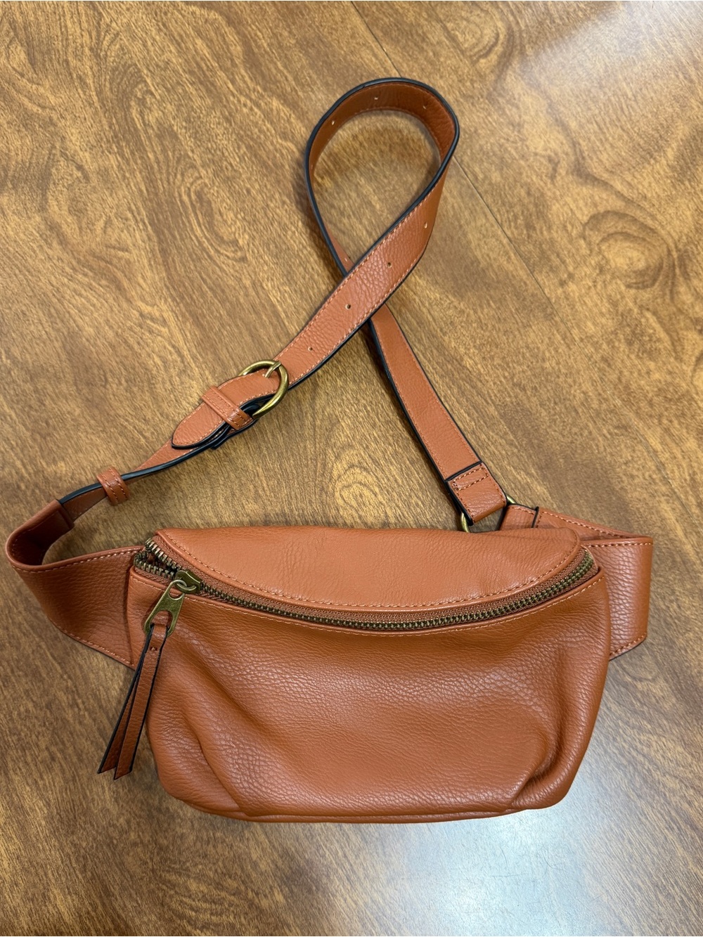Brown Fanny Pack Waist Bag Adjustable Strap Travel Belt
Pouch Universal Thread